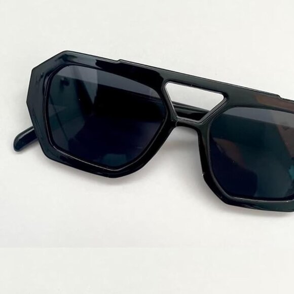 Trendy plastic aviator sunglasses - Picture 3 of 6